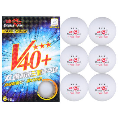 

Pisces (DOUBLE FISH) Samsung table tennis wings V40 + new material ABS 3 planet professional game with the ball 6 / box