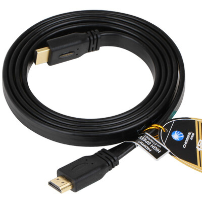 

кабель Акихабара (CHOSEAL) HYWL006 HDMI поддержка цифровой HDTV плоский кабель 3D 1.5 1080P метров