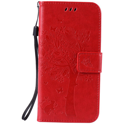 

Red Tree Design PU Leather Flip Cover Wallet Card Holder Case for SAMSUNG S7