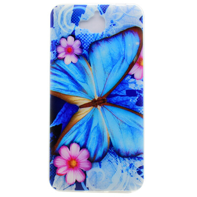 

Голубая бабочка шаблон Мягкий чехол тонкий ТПУ резиновый силиконовый гель чехол для Huawei Y6 Pro/Honor Play 5X/Enjoy 5