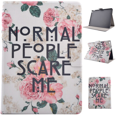 

Rose Flower Style Classic Flip Cover with Stand Function and Credit Card Slot for Apple iPad 6/iPad Air 2