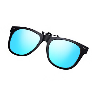 

Jingdong Supermarket] TANS San's sunglasses clip clip polarized clip sunglasses can be equipped with myopic glasses glasses 2006 black box ice blue