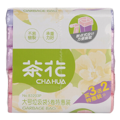 

Jingdong Supermarket] Camellia thickening garbage bags special 100 package (5 volumes) 50 * 60cm B3203P