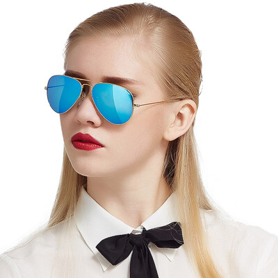 

Jimmy Orange new sunglasses colorful men&women tide couple models toad sunglasses shade round face big frame driving glasses J7232SBUTL light blue small section