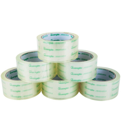 

GuangBo 6 package 48mm * 100y high transparent tape sealing tape office stationery FX-61