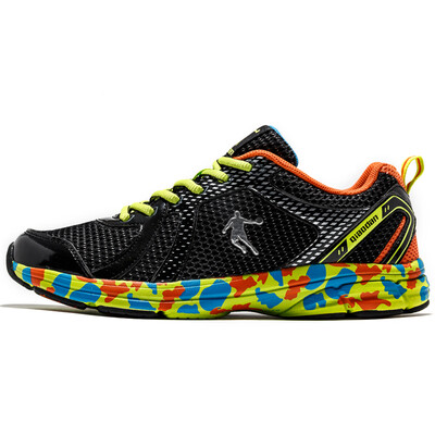 

Qiaodan men s shoes running shoes fashion colorful shoes XM2560227 black bright green 40