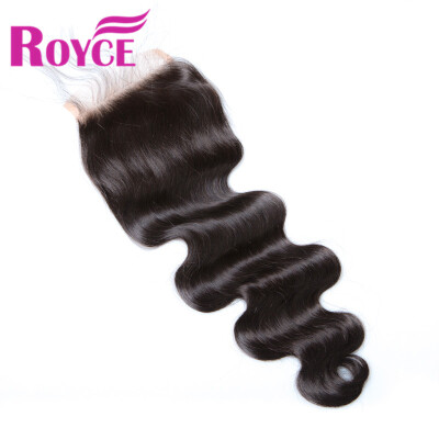 

Brazilian Virgin Hair Lace Closure Body Wave Human Hair Brazilian Body Wave 4x4 Lace Closure Bleached Knots Weaving Swiss Lace