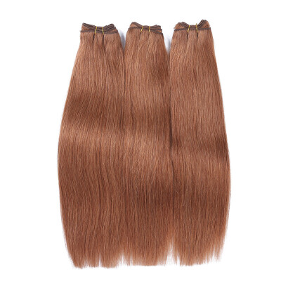 

Free Shipping! Mix Length 3pcs Bundles Hair Virgin Brazilian Remy Hair Weave Straight Auburn Weave Extensions Weft