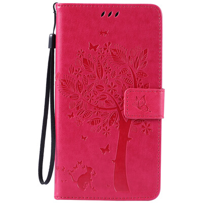 

Rose Tree Design PU Leather Flip Cover Wallet Card Holder Case for LG V10