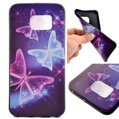 

Star Butterfly Pattern Soft Thin TPU Rubber Silicone Gel Case Cover for Samsung Galaxy S6 Edge