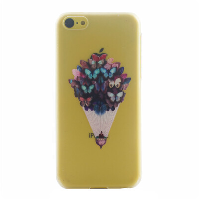 

Butterfly Pattern Soft Thin TPU Rubber Silicone Gel Case Cover for IPHONE 5C