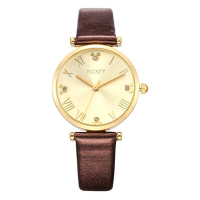 

Disney children's watch black diamond Mickey Korean fashion women's girls girls waterproof leather shoes watch MK-11095B