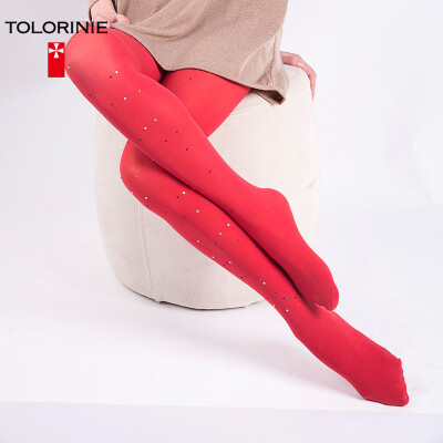 

TOLORINIE stockings fashion hot drilling jacquard crotch pantyhose spring&summer rendering sexy pantyhose 1 group K1115C7799