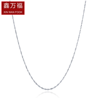 

Xin Wanfu water ripple white 18K gold necklace fashion female models