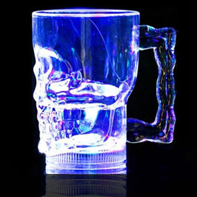 

MyMei Christmas Colorful LED Beer Cup Novelty Beer Mugs With Flash Light Shot Drink Glass Bar KTV Night Club Kitchen Accessories