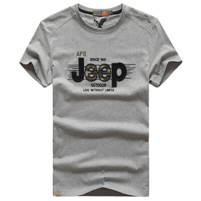 

Battlefield Jeep T-Shirt Short Sleeve T-Shirt Men's Outdoor Quick-Action Sports Round Collar T-Shirt 17009Z6257 Flower Gray M