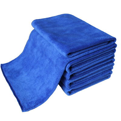 

Car kiss 5 pieces of fine fiber towel towel water absorption decontamination polished thick 60CM 40CM blue