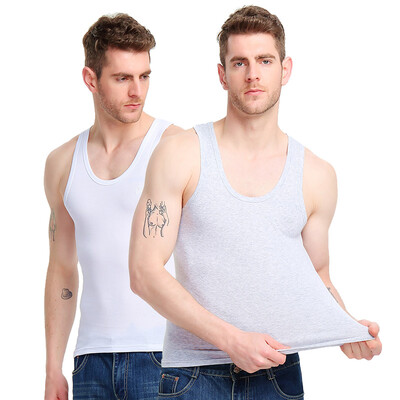 

[Jingdong supermarket] Bosideng men's vest 2 loaded men's sports cotton vest stretch self-cultivation sleeveless men's underwear black + white-xXL