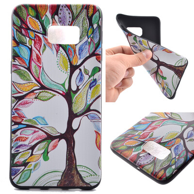 

Life tree Pattern Soft Thin TPU Rubber Silicone Gel Case Cover for Samsung Galaxy S6 Plus