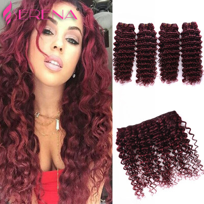 

Bob Short Hair 99j Deep Kinky Curly Human Hair Brazilian Virgin Weave Bobbi Boss Bobby Hair Weave 8-30inch Sexay Human HairWoman