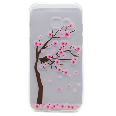 

Cherry tree Pattern Soft Thin TPU Rubber Silicone Gel Case Cover for SAMSUNG Galaxy A5 2017A520