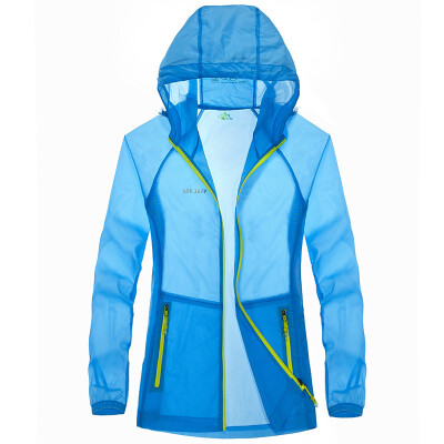

Battlefield jeep skin clothing outdoor windbreaker men and women light breathable sun clothing couple models skin windbreaker 17019Z99015B moon blue