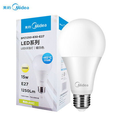 

Midea Midea LED Bulb Bubble 15W E27 Big Screw 3000K Warm White Single Pack