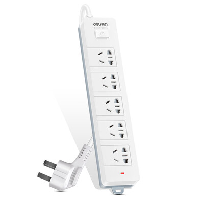 

Эффективный (дели) 18220 USB смарт-зарядка (5V2.1A) 2 1,8 м битового шаблон отверстий Мастера управление переключателем гнездо / штекер строка / патч-панель