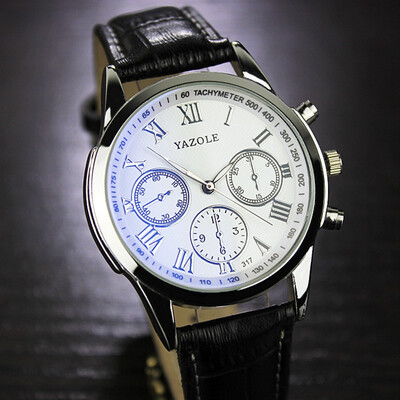 

Yazhao 2017 Korean version of the belt non-mechanical men's luminous quartz watch YZL0555TH-1