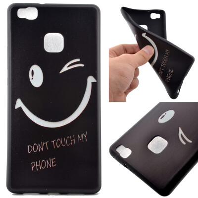 

Smiling face Pattern Soft Thin TPU Rubber Silicone Gel Case Cover for HUAWEI P9 Lite