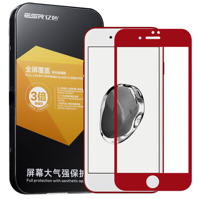 

(ESR) Apple 7 стальной пленки iPhone7 стальной фильм полный экран полного покрытия 3D высокой четкости мобильного телефона фильм Китай Красный