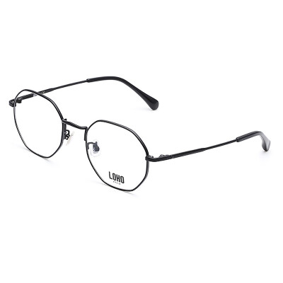 

LOHO Eyewear Life Retro Round Frame Myopia Frames Men&39s Eyeglasses Women&39s Fashion Bundled Light Frame DS028 Black