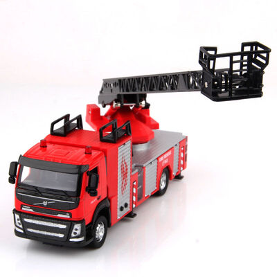 

Caper alloy car 150 truck Volvo ladder fire truck simulation car model baby children&39s toys boys toys car with sound&light 88381NAAA