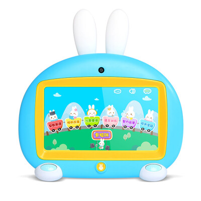 

fire fire rabbit children's story machine educational toys early education machine English enlightenment video machine touch screen karaoke OK learning machine I6 blue