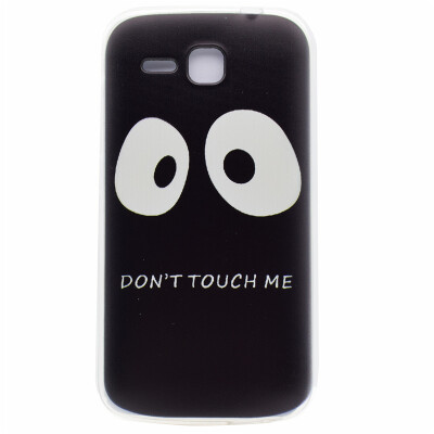 

Do not touch me Pattern Soft Thin TPU Rubber Silicone Gel Case Cover for Huawei Ascend Y600