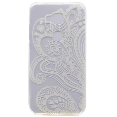 

Half flower Pattern Soft Thin TPU Rubber Silicone Gel Case Cover for Huawei G8GX8