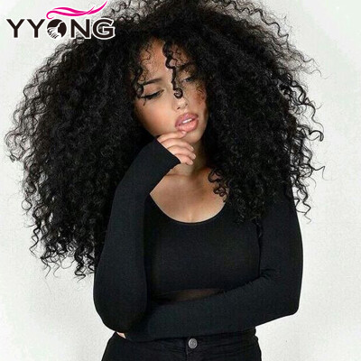 

Cheap 8A Brazilian Kinky Curly Virgin Hair 4 Bundles YYONG Hair Company Brazilian Natural Color Curly Hair Free Shipping