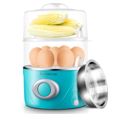 

Zhigao (CHIGO) boiled egg double-layer household steamer can cook 14 eggs with 304 stainless steel steam bowl ZDQ201