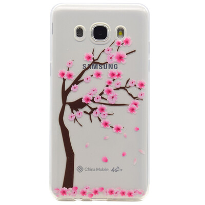 

Cherry tree Pattern Soft Thin TPU Rubber Silicone Gel Case Cover for Samsung Galaxy J7 2016J710