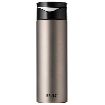 

Biology RELEA 460ML Smile Insulation Cup Portable Business Straight Cup Cup Vacuum Stainless Steel Creative Water Cup Gun Nature