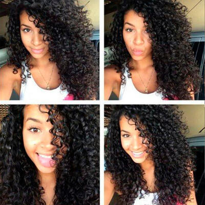 

Grace Length Hair Brazilian Kinky Curly Hair 4 Bundles Unprocessed Virgin Brazilian Kinky Curly Hair 8A Brazilian Human Hair Weave