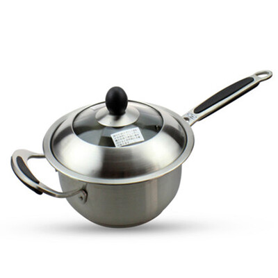 

Jingdong supermarket pearl life Pearl Life three-layer steel stainless steel milk pot 18CM re-base induction cooker general