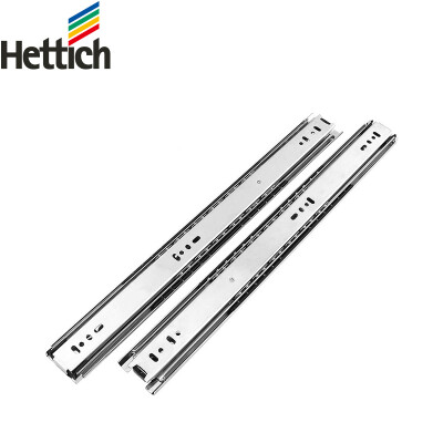 

Hettich drawer track slide rails locker cabinets three rails rail chute silent thick 18 inch steel color a pair of two