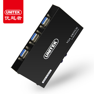 

Улучшенный человек (UNITEK) KVM-переключатели 4 Мульти USB конвертер порт VGA четыре порезать экран дисплея делится клавиатурой 4 в U-8710