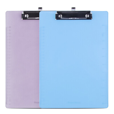 

Guangbo GuangBo A4 quality PP writing board clip with the scale office supplies flat folder random WJ6105