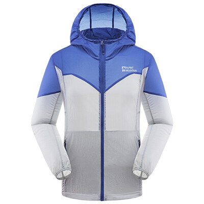 

Elmont ALPINT MOUNTAIN outdoor UPF40 + skin clothing men and women thin sunscreen spring and summer breathable anti-UV skin coat sunscreen 640-106 sky blue M