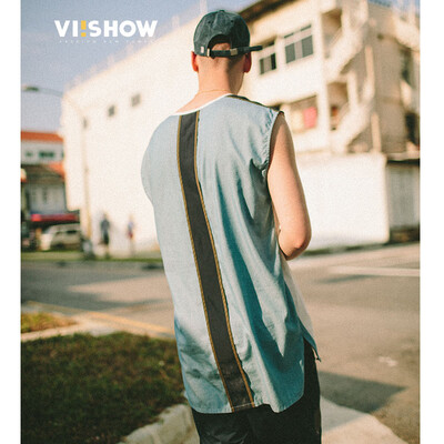 

Village Roadshow viishow случайного жилет мужчины хлопок мужского двухсторонний хит цвет ширина плечо сердце спортивный BC15771721 белого M
