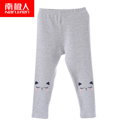 

Antarctic Nanjiren Girls Leggings New Fashion Print Casual Children Pants Watermelon Red 140