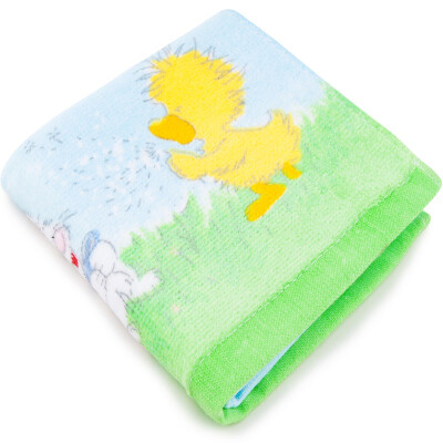 

Sanli cotton printing cartoon multi-purpose wipes super-soft absorbent towel green blue