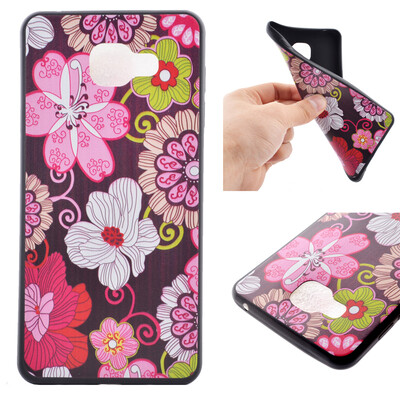 

Color flowers Pattern Soft Thin TPU Rubber Silicone Gel Case Cover for Samsung Galaxy A5 2016/A510